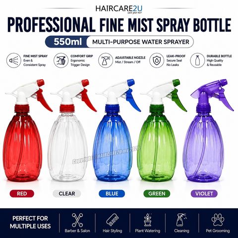 550ml Haircare2u 7122 Professional Fine Mist Spray Bottle