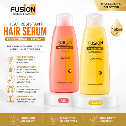 150ml Fusion Emollient Gloss Heat Resistant Hair Serum
