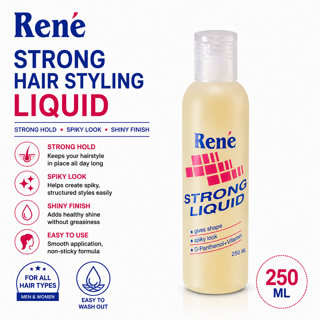 250ml Rene Strong Hair Styling Liquid