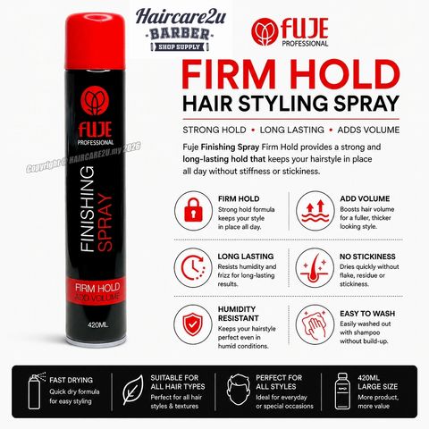 420ml Fuje Firm Hold Hair Styling Spray