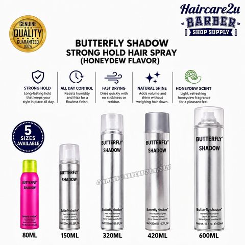 Butterfly Shadow Strong Hold Hair Spray (Honeydew Flavor)
