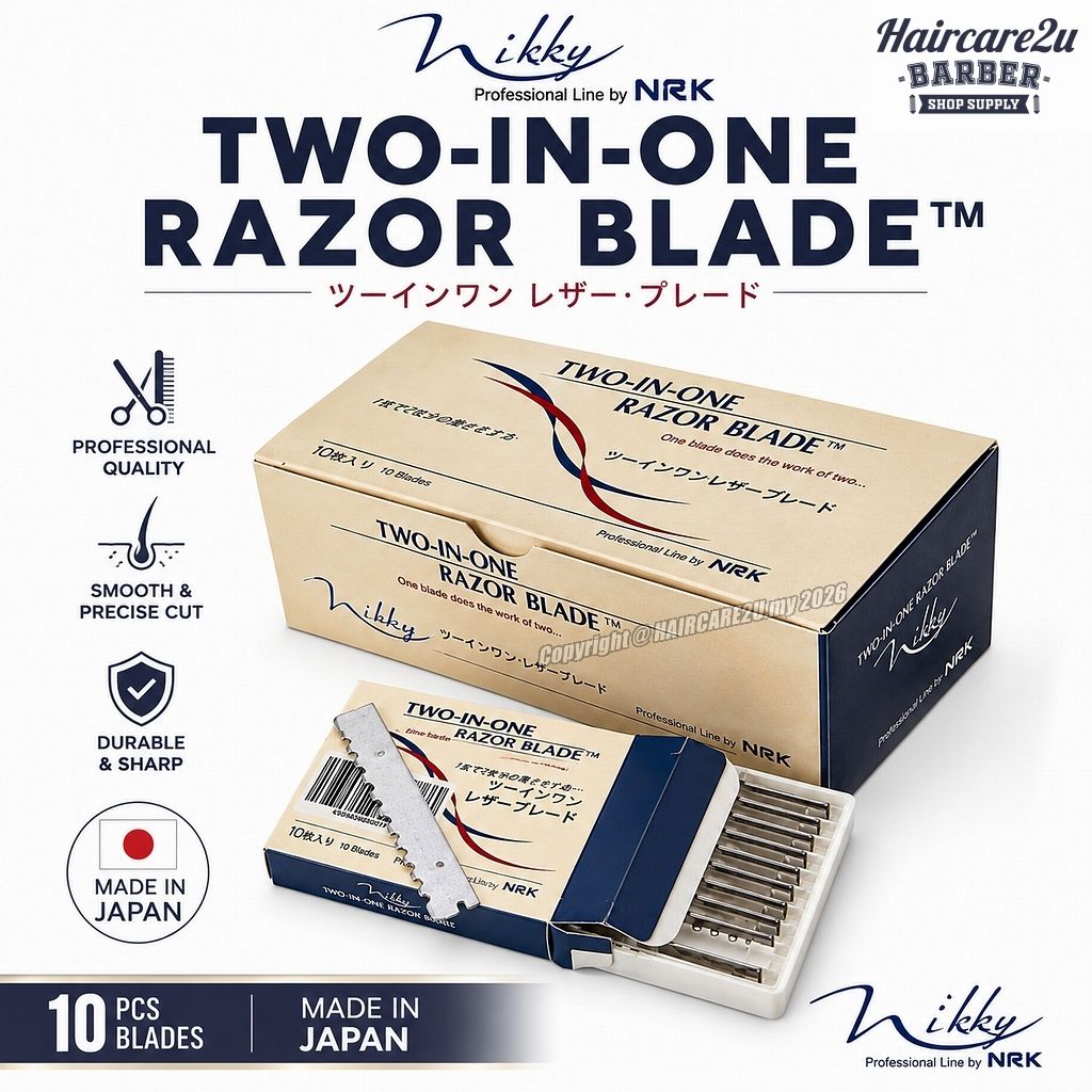 Japan NRK Nikky Two In One Razor Styling Blade (10 Blades)