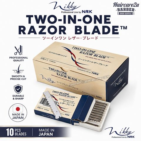 Japan NRK Nikky Two In One Razor Styling Blade (10 Blades)
