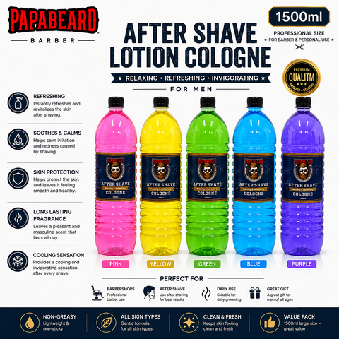 1500ml Papabeard Professional After Shave Lotion Cologne for Men