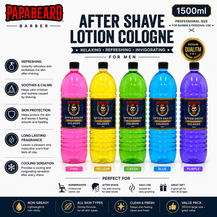 1500ml Papabeard Professional After Shave Lotion Cologne for Men