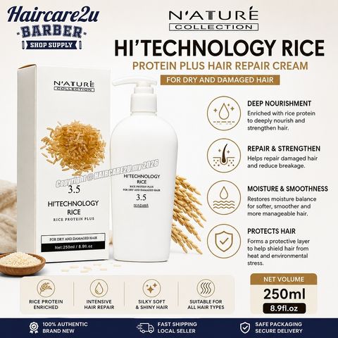 250ml Nature Collection Hi'Technology Rice Protein Plus Hair Repair Cream