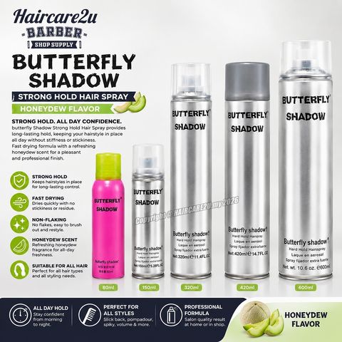 Butterfly Shadow Strong Hold Hair Spray (Honeydew Flavor)