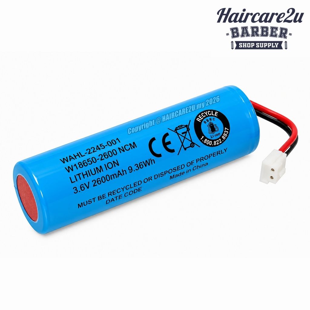 2600mAh 3.6V-9.36Wh Lithium Ion Battery For Wahl Cordless Clipper
