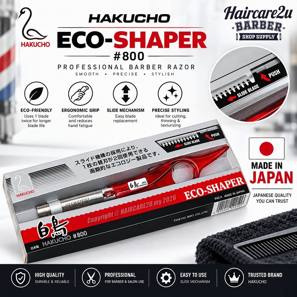 Japan Hakucho Eco-Shaper #800 Professional Barber Styling Razor Hair Shaper