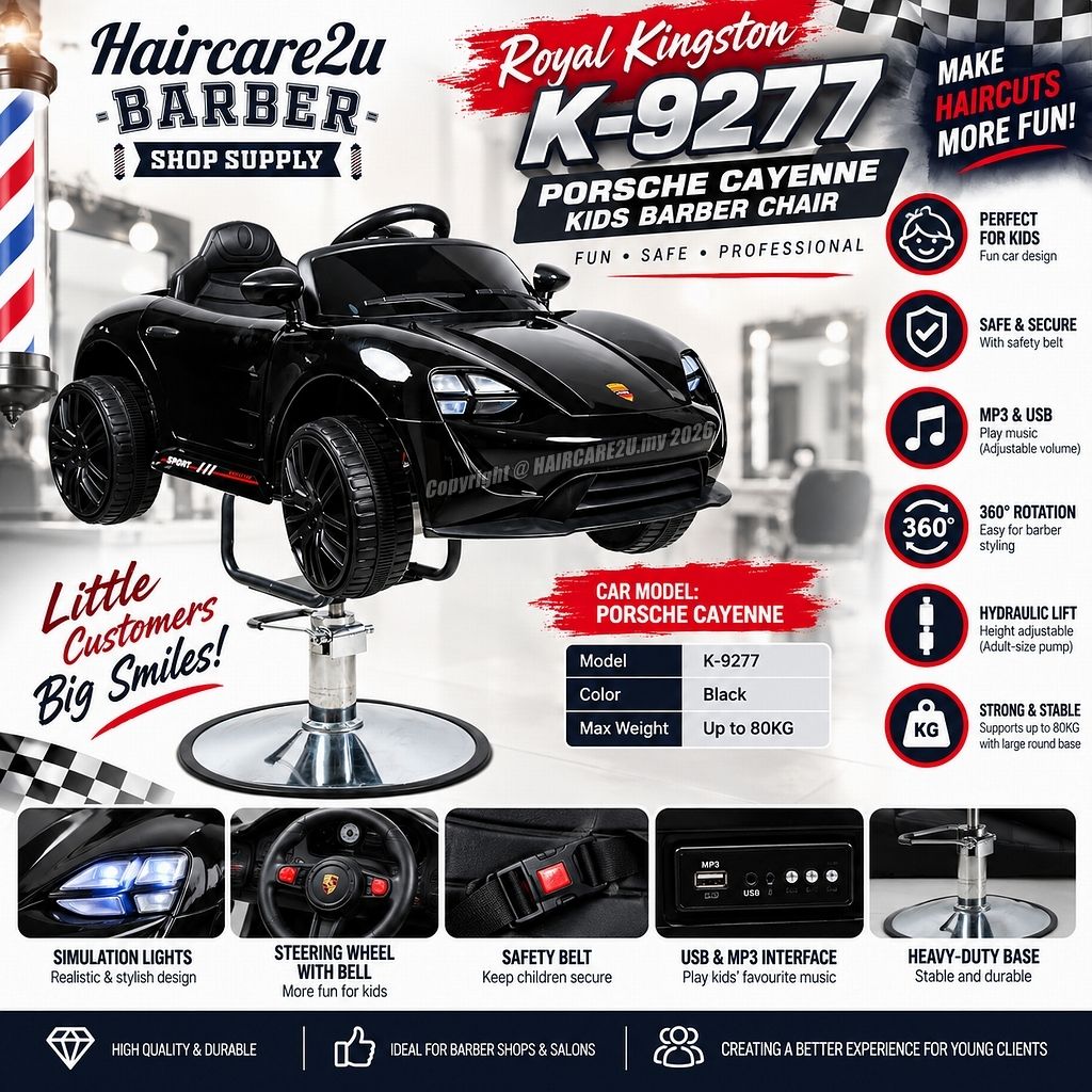 Royal Kingston K-9277 Porsche Cayenne Kids Children Hydraulic Salon Barber Chair