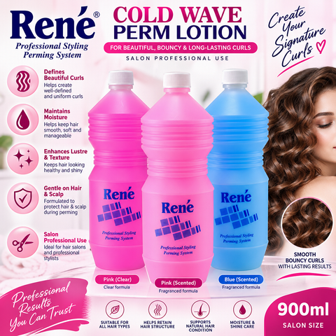 900ml Rene Professional Hair Styling Cold Wave Perm Lotion
