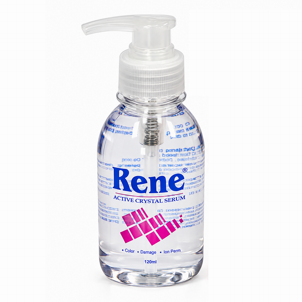 120ml Rene Active Crystal Hair Serum Smooth & Shine Repair Treatment (Clear)