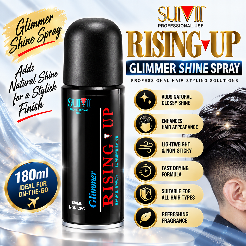 180ml Rising Up Glimmer Shine Spray Professional Hair Finishing Spray 2