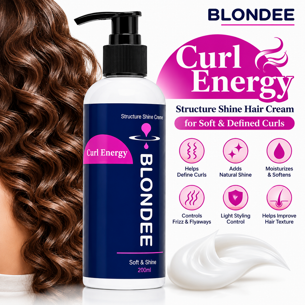 200ml Blondee Curl Energy Structure Shine Hair Cream for Soft & Defined Curls