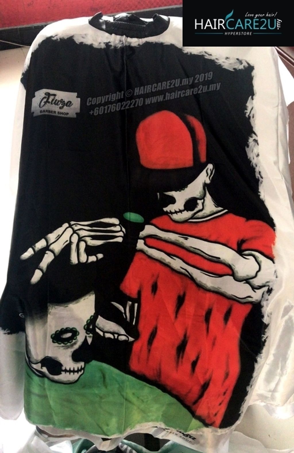 Redhat Skeleton Barbershop Cutting Cape.jpg