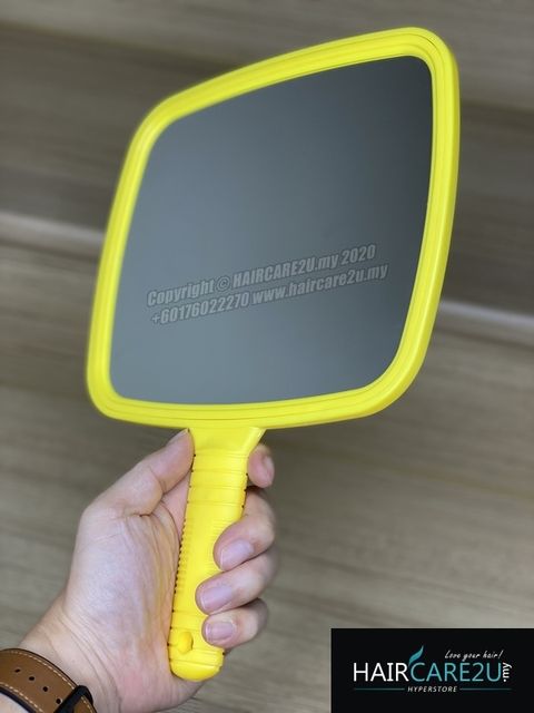 QDM Barber Salon Makeup Colorful Square Shape Hand Mirror.jpg