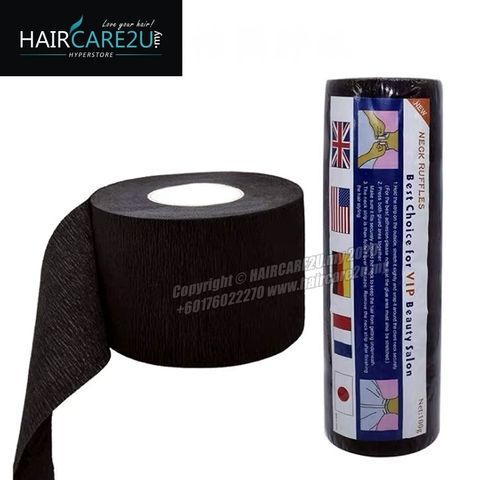 Black Disposable Neck Ruffles Paper with Muffler Scarf Paper Salon & Barber 2.jpg