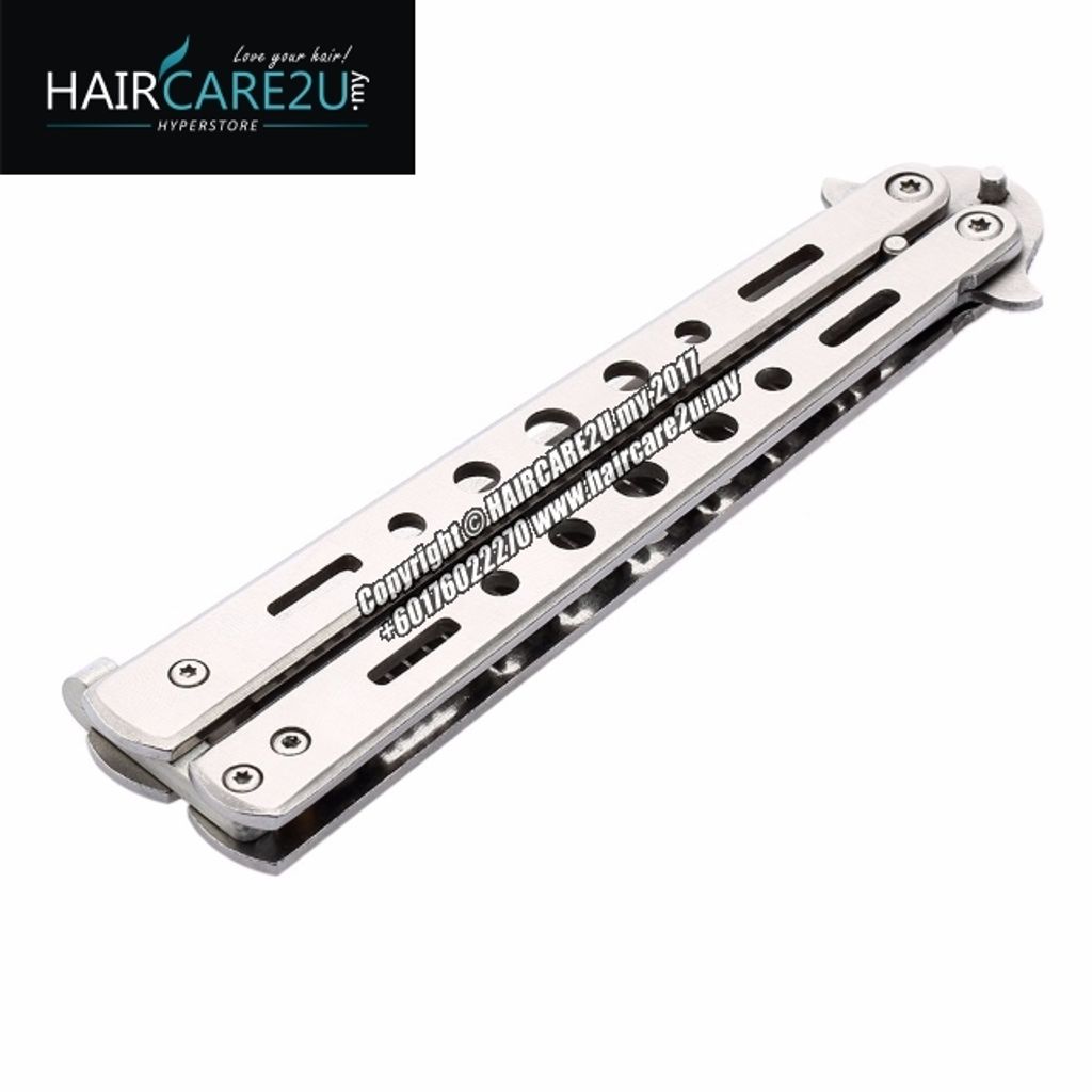 Barber Stainless Steel Butterfly Switch Comb Silver 8.jpg