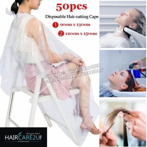 50pcs Barber Salon Disposable Hairdressing Apron Cutting Cape.jpg