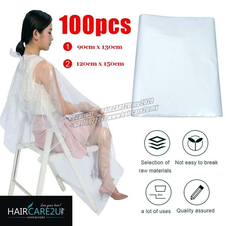 100pcs Barber Salon Disposable Hairdressing Apron Cutting Cape.jpg