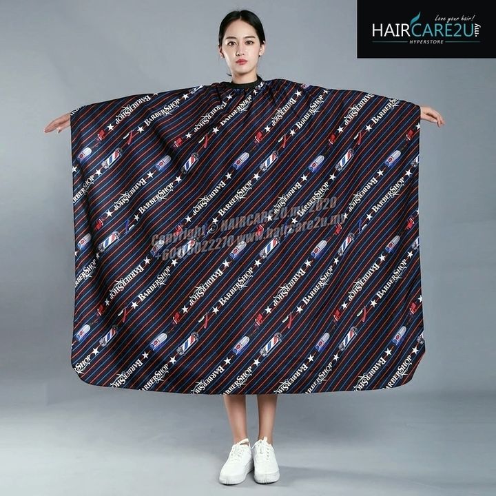 Barber Salon Black Stripes Barber Pole Cutting Cloth.jpg