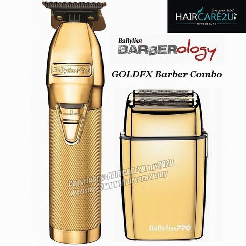 BaByliss Pro Gold FX Combo Deal - Gold Skeleton Metal Lithium Outliner & Gold Metal Cordless Double Foil Shaver.jpg