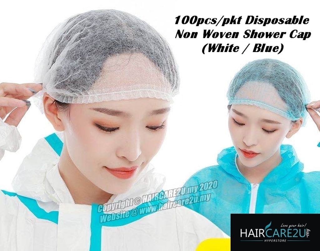 100pcs Disposable Non Woven Shower Cap.jpg