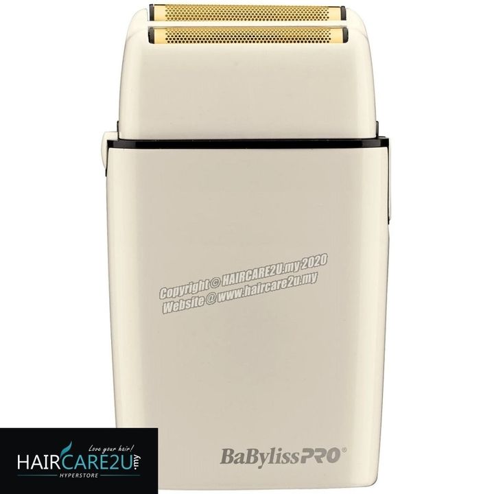 BaByliss Pro FOILFX02 Cordless White Metal Double Foil Shaver #FXFS2W.jpg