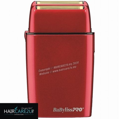 BaByliss Pro FOILFX02 Cordless Red Metal Double Foil Shaver #FXFS2R.jpg