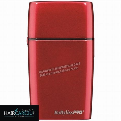 BaByliss Pro FOILFX02 Cordless Red Metal Double Foil Shaver #FXFS2R 4.jpg