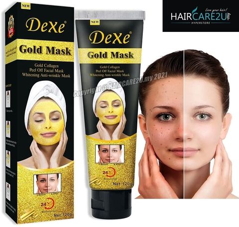 120g Dexe Acne Purifying Facial Gold Mask Black Head Remover 3.jpg