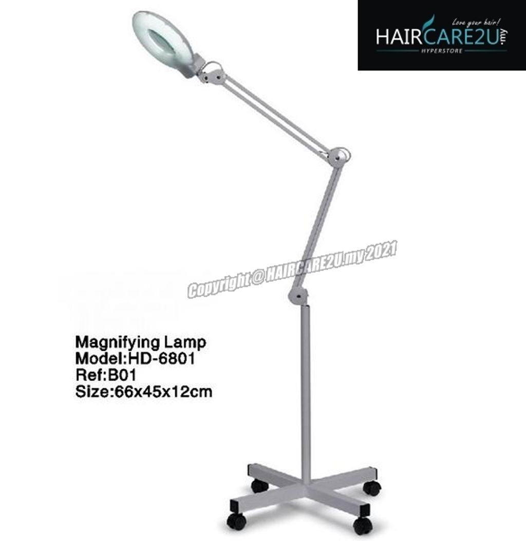 Hd 6801 Magnifying Lamp For Scalp Care, Magnifying Lamp With Caster Base