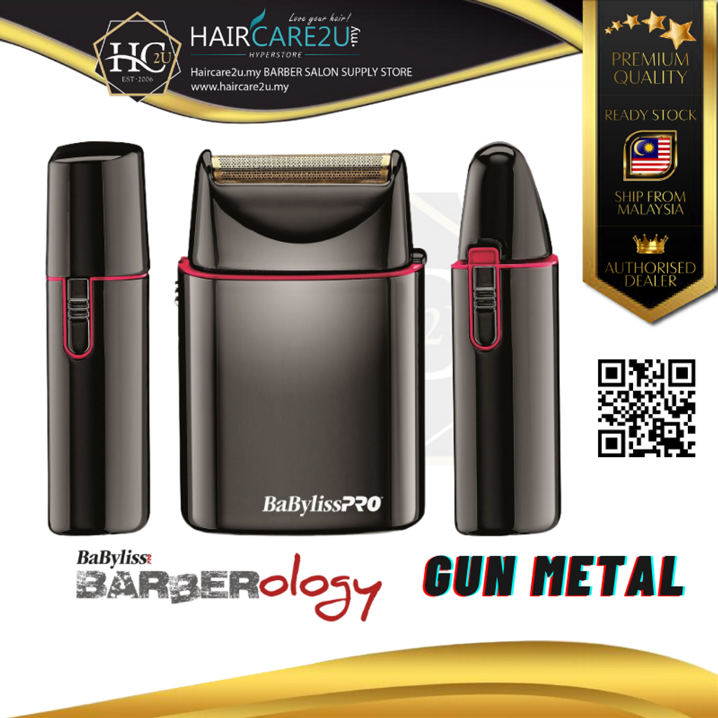 BaByliss Pro FOILFX01 Cordless Metal Single Foil Shaver - Gun Metal #FXFS1GM Cover.png