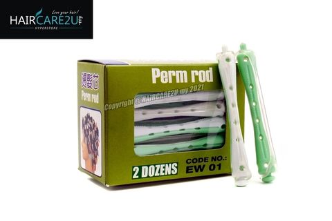 EW-01 Hair Curlers Perm Rod (Green-White).jpg
