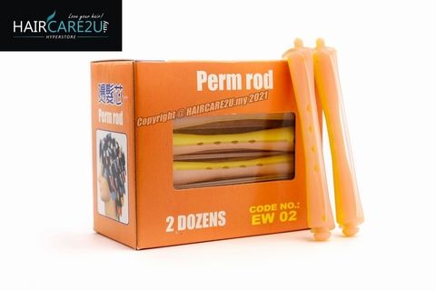 EW-02 Hair Curlers Perm Rod (Yellow-Orange).jpg
