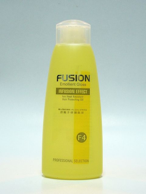 150ml Fusion Emollient Gloss Heat Resistant Hair Serum (Yellow).JPG