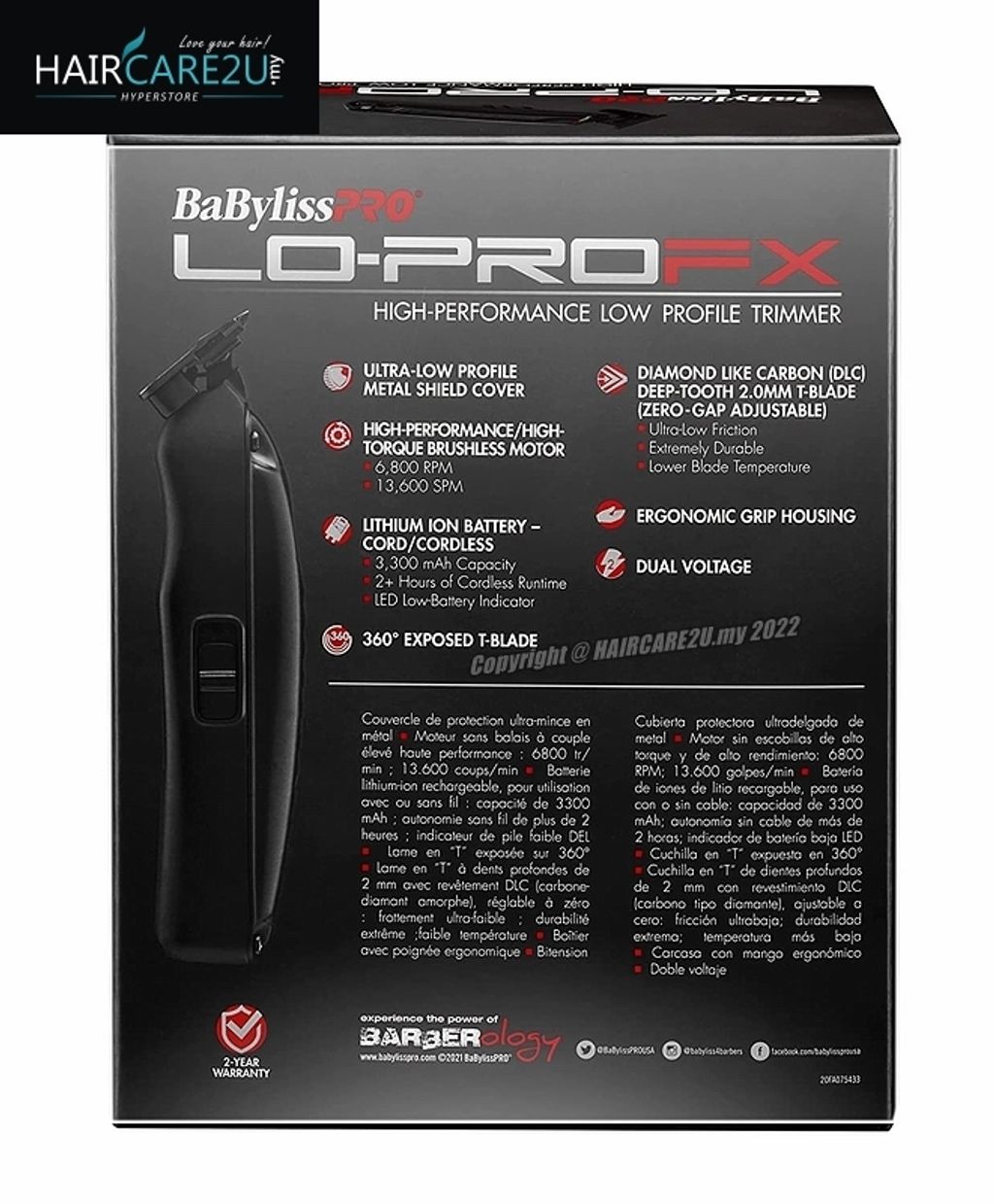 BaByliss Pro LO-PROFX High-Performance Low Profile Trimmer #FX726 8.jpg