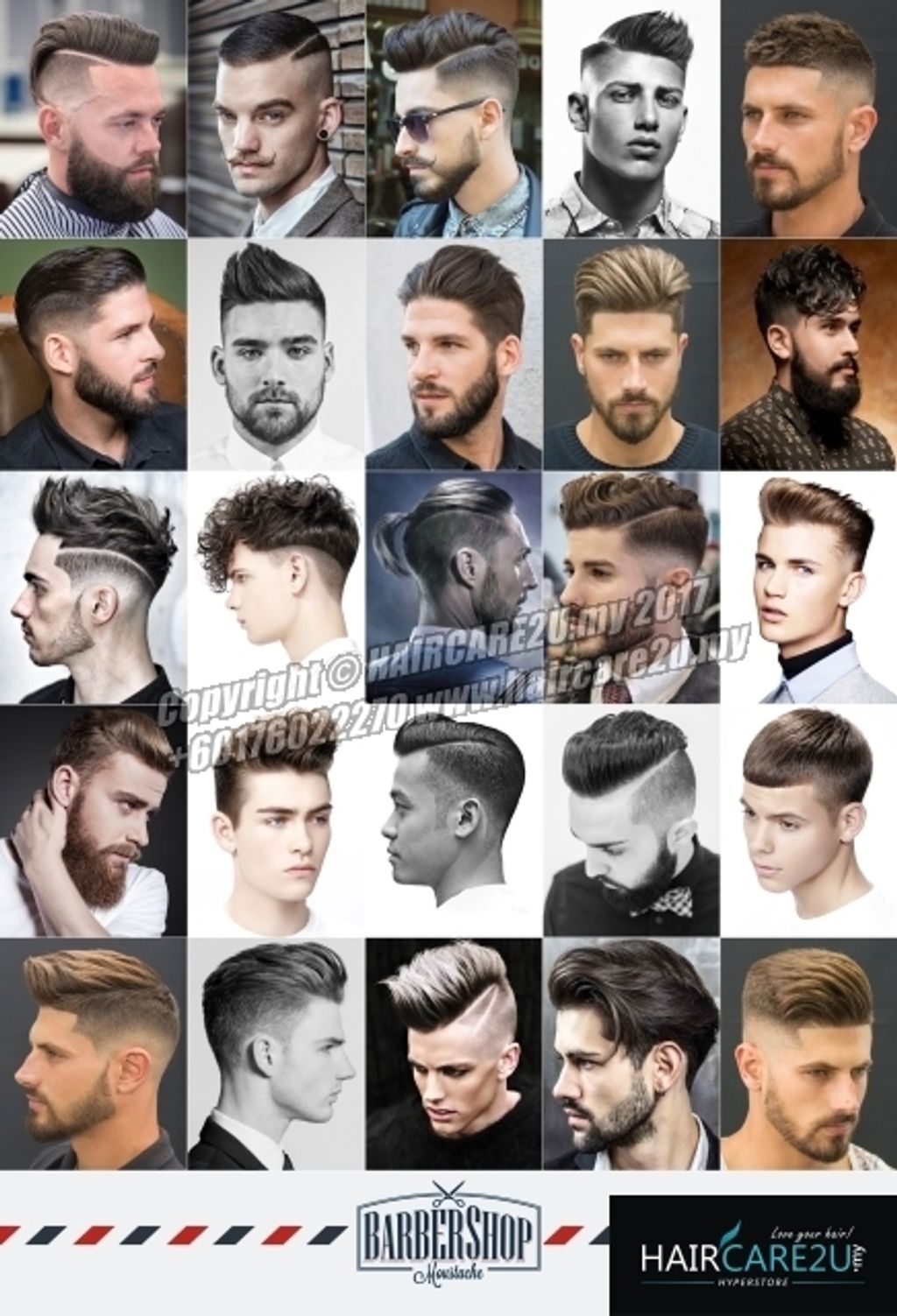 European Western Style Men Hair Barber Poster.jpg