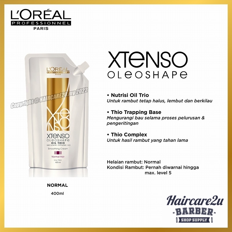 Loreal Professional Xtenso Oleoshape OilTrio Smoothing Rebonding Cream –  HAIRCARE2U.my - Barber & Salon Supply [Wahl | Andis | Babyliss | Euromax |  Aily]