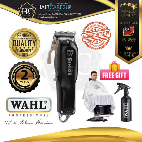 WAHL Pro 5-Star Gold Senior Cordless Hair Clipper for Barbershop Cover