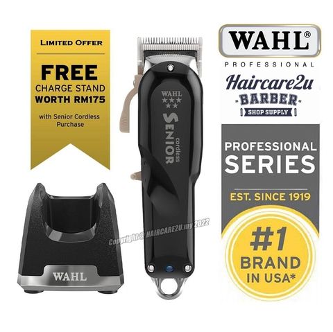 Wahl Pro 5 Star Senior Cordless Hair Clipper 8504-016 with Charging Dock