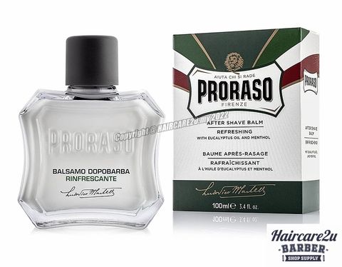 100ml Proraso Green After Shave Balm Cooling with Eucalyptus Oil & Menthol #400980