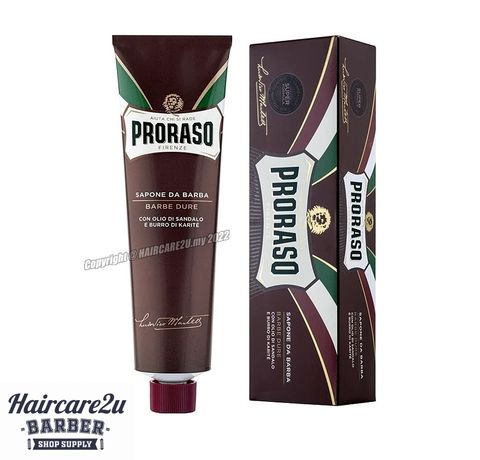 150ml Proraso Green Shaving Cream Red