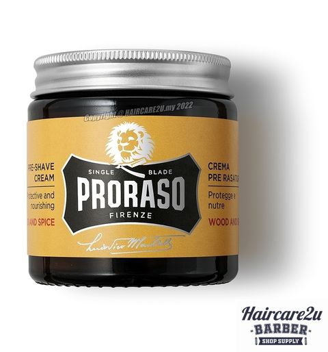 100ml Proraso Wood & Spice Pre Shave Cream #400700 2