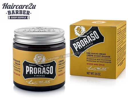 100ml Proraso Wood & Spice Pre Shave Cream #400700