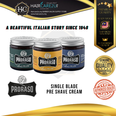 100ml Proraso Single Blade Pre Shave Cream Cover