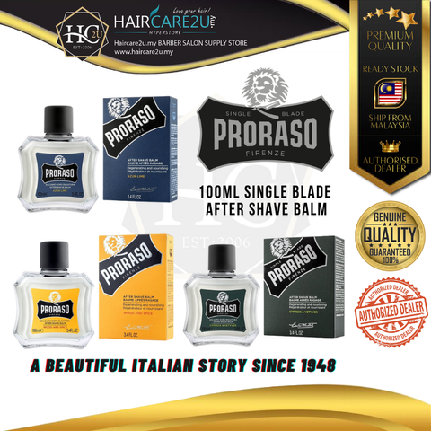 100ml Proraso Single Blade After Shave Balm Cover