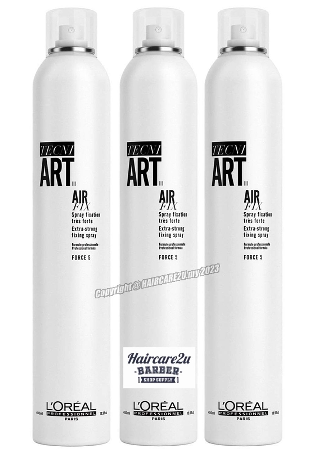 400ml Loreal Tecni Art Air Fix Hair Spray (Force 5) – HAIRCARE2U.my -  Barber & Salon Supply [Wahl | Andis | Babyliss | Euromax | Aily]
