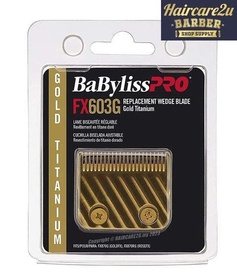 BaByliss Pro Replacement Gold Titanium Wedge Blade #FX603G