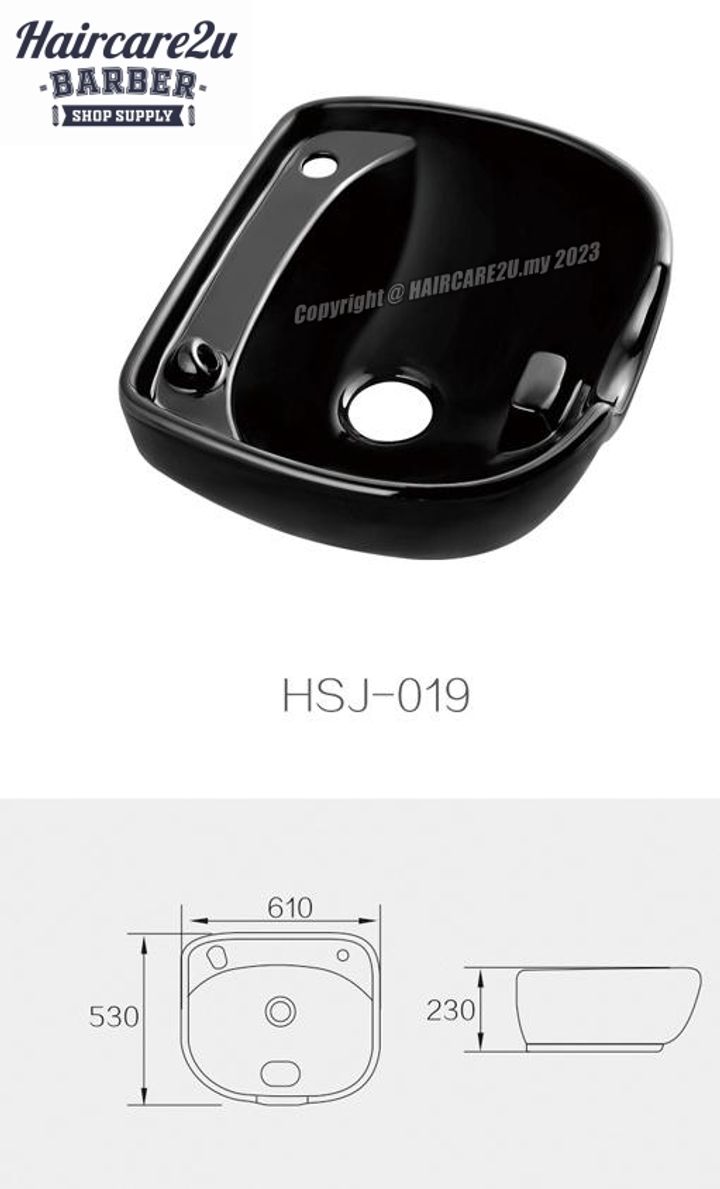 HSJ-019 Ceramic Shampoo Basin
